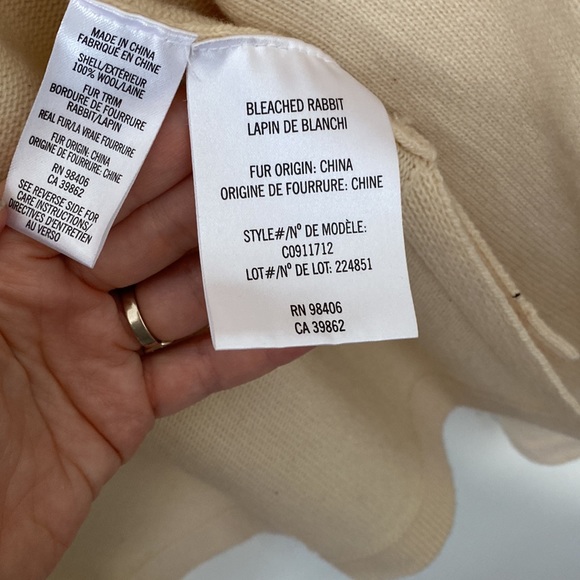 Theory Maritza Cardigan in Ivory - Picture 4 of 5